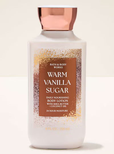 Bath & Body Works Warm Vanilla Sugar Body Lotion - 8oz | Discover skin care, face cream, lip gloss, sunscreen, and korean skin care products at Sapphire Beauty Booth— a trusted cosmetic shop near me and makeup store near me.
