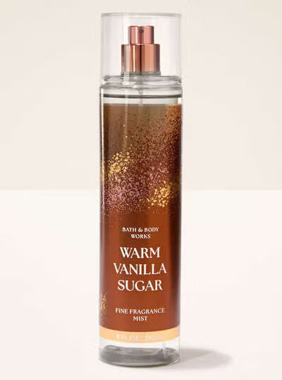 Bath & Body Works Warm Vanilla Sugar Fine Fragrance Mist - 8 oz | Discover skin care, face cream, lip gloss, sunscreen, and korean skin care products at Sapphire Beauty Booth— a trusted cosmetic shop near me and makeup store near me.