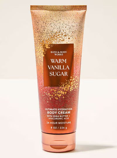 Bath & Body Works Warm Vanilla Sugar Ultimate Hydration Body Cream - 8oz | Discover skin care, face cream, lip gloss, sunscreen, and korean skin care products at Sapphire Beauty Booth— a trusted cosmetic shop near me and makeup store near me.