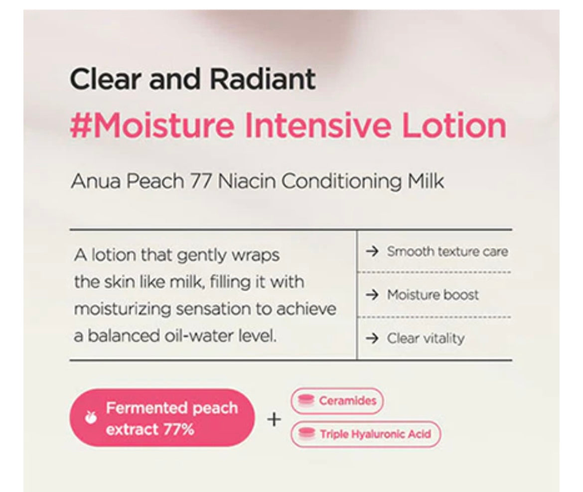 Anual Peach 77 Niacin Conditioning Milk - 150ml