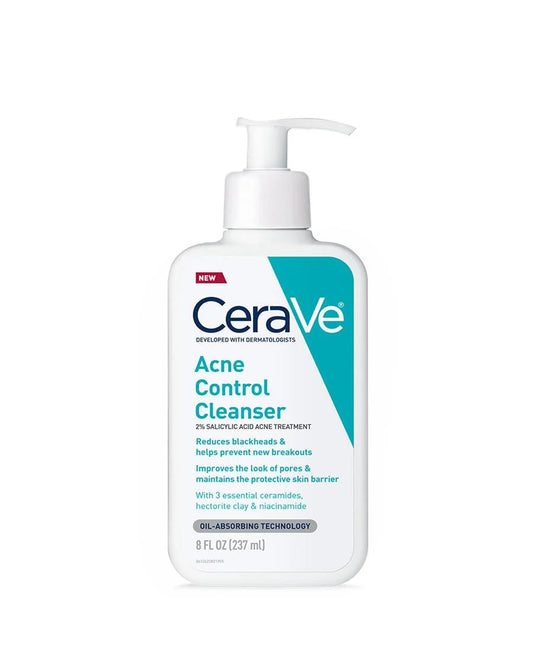 CeraVe Acne Control Cleanser - 8oz | Discover skin care, face cream, lip gloss, sunscreen, and korean skin care products at Sapphire Beauty Booth— a trusted cosmetic shop near me and makeup store near me.