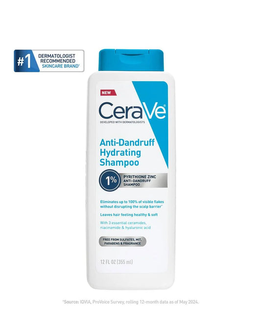 CeraVe Anti-Dandruff Hydrating Shampoo - 12oz | Discover skin care, face cream, lip gloss, sunscreen, and korean skin care products at Sapphire Beauty Booth— a trusted cosmetic shop near me and makeup store near me.