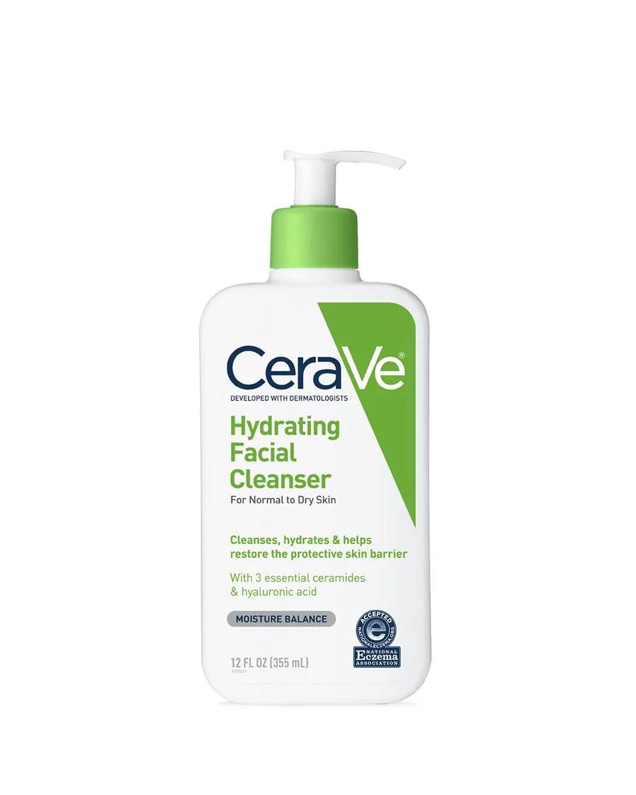 CeraVe Hydrating Facial Cleanser For Normal To Dry Skin - 355ml | Discover skin care, face cream, lip gloss, sunscreen, and korean skin care products at Sapphire Beauty Booth— a trusted cosmetic shop near me and makeup store near me.