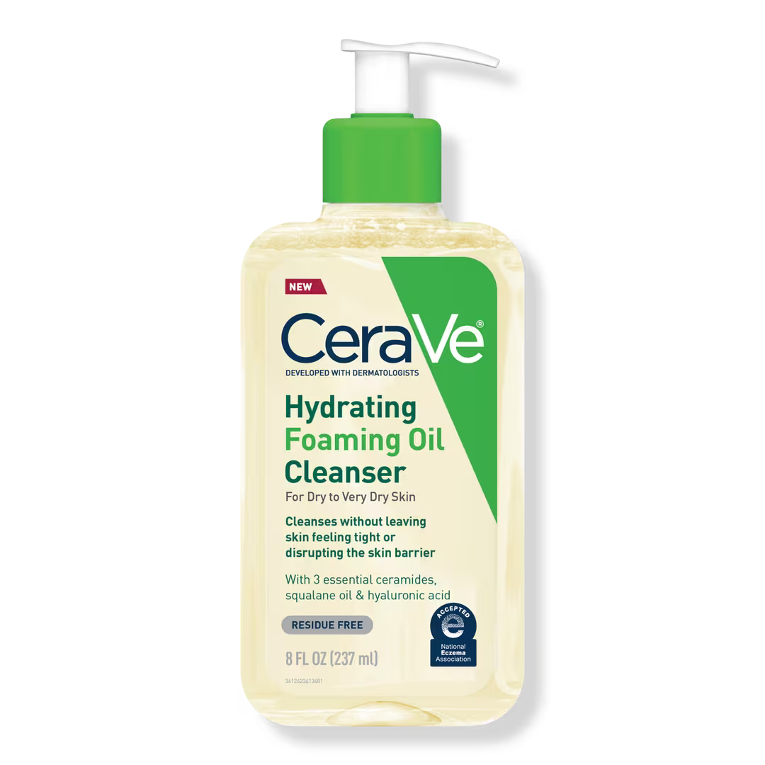 CeraVe Hydrating Foaming Oil Cleanser - 8oz | Discover skin care, face cream, lip gloss, sunscreen, and korean skin care products at Sapphire Beauty Booth— a trusted cosmetic shop near me and makeup store near me.