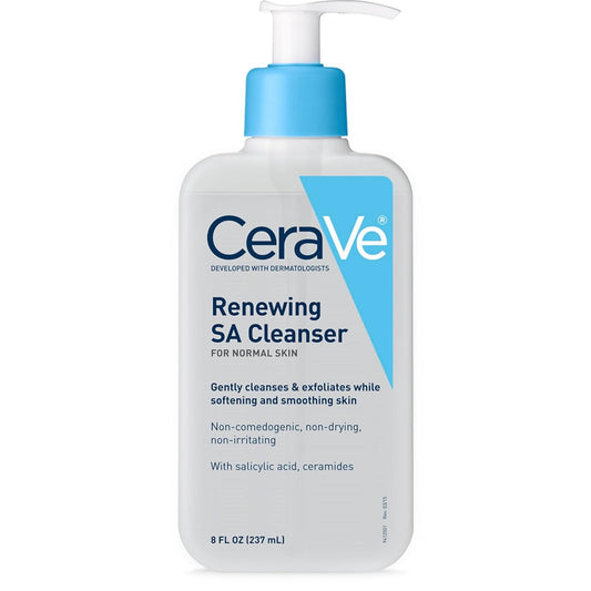 CeraVe Renewing Salicylic Acid Cleanser - 8oz | Discover skin care, face cream, lip gloss, sunscreen, and korean skin care products at Sapphire Beauty Booth— a trusted cosmetic shop near me and makeup store near me. | Sapphire Beauty Ghana

