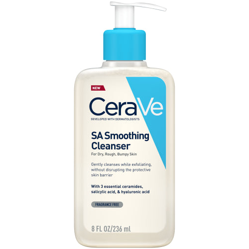 CeraVe SA Smoothing Cleanser For Dry, Rough & Bumpy Skin - 236ml | Discover skin care, face cream, lip gloss, sunscreen, and korean skin care products at Sapphire Beauty Booth— a trusted cosmetic shop near me and makeup store near me.