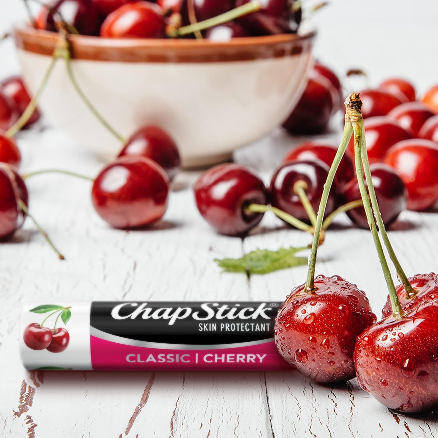 ChapStick Classic Cherry Lip Balm | Discover skin care, face cream, lip gloss, sunscreen, and korean skin care products at Sapphire Beauty Booth— a trusted cosmetic shop near me and makeup store near me.