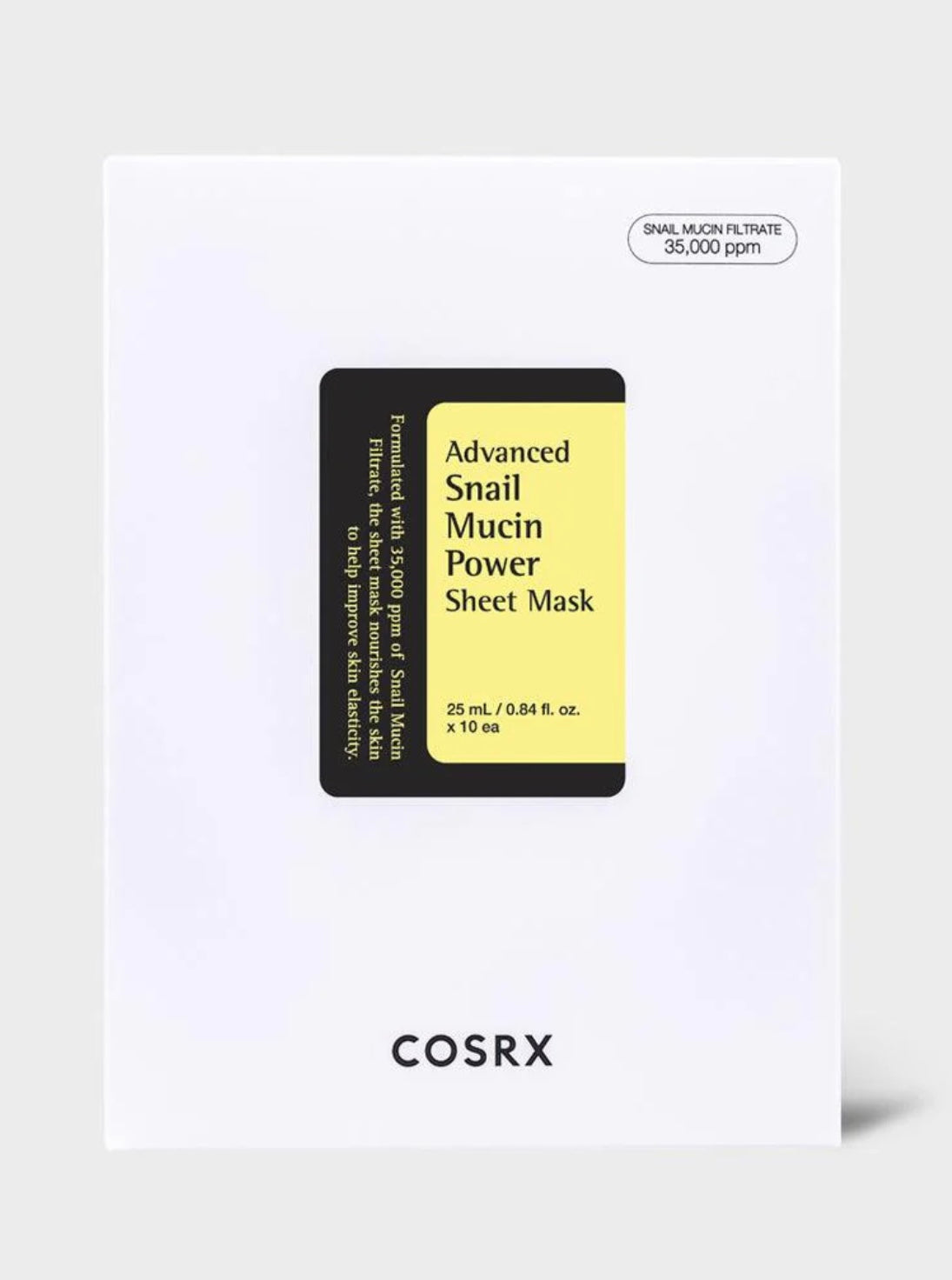 Cosrx - Advanced Snail Mucin Power Sheet Mask - 1 mask | Discover skin care, face cream, lip gloss, sunscreen, and korean skin care products at Sapphire Beauty Booth— a trusted cosmetic shop near me and makeup store near me.
