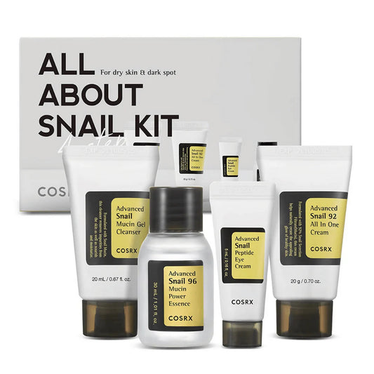 Cosrx All About Snail Trial Kit | Discover skin care, face cream, lip gloss, sunscreen, and korean skin care products at Sapphire Beauty Booth— a trusted cosmetic shop near me and makeup store near me. | Sapphire Beauty Ghana

