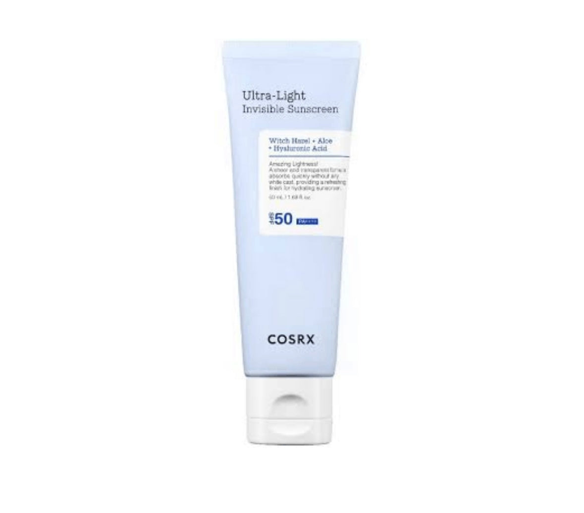 Cosrx Ultra Light Invisible Sunscreen - 50ml | Discover skin care, face cream, lip gloss, sunscreen, and korean skin care products at Sapphire Beauty Booth— a trusted cosmetic shop near me and makeup store near me.
