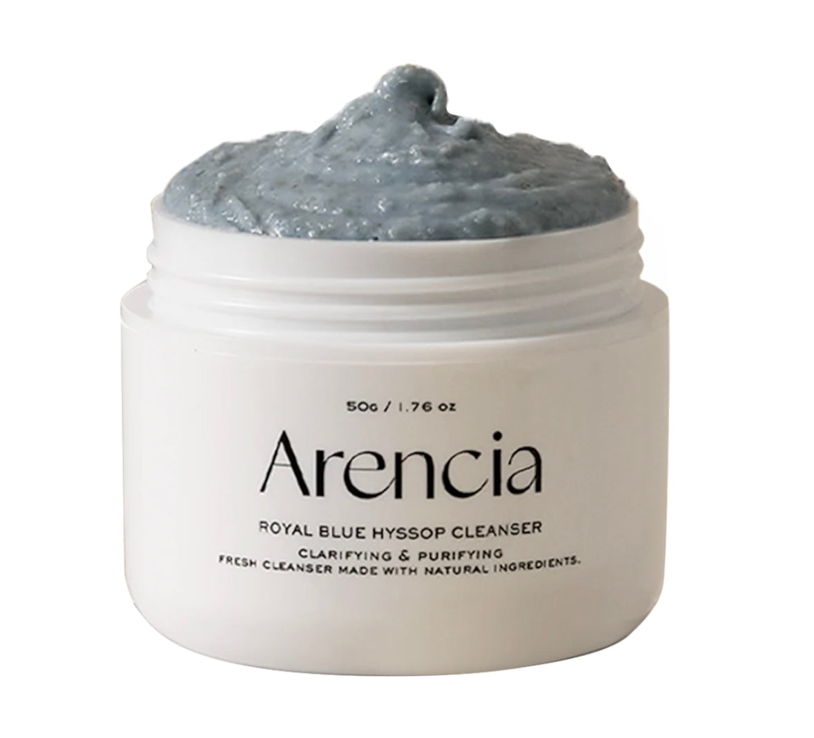 Arencia Royal Blue Hyssop Cleanser - 120g - Brightening Moisture Gel Cream, Anti-Blemish Body Lotion, skin moisturizer, dark spot correcting serum, needly daily toner pad, oil cleansers, moisturizing sunscreen, hand cream - Sapphire Beauty Booth
