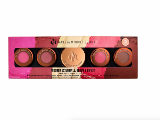 Danessa Myricks Yummy Skin Flushed Essentials Kit | Discover skin care, face cream, lip gloss, sunscreen, and korean skin care products at Sapphire Beauty Booth— a trusted cosmetic shop near me and makeup store near me. | Sapphire Beauty Ghana | Same Day Delivery Available
