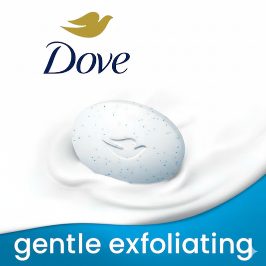 Dove Gentle Exfoliating Beauty Bar Soap - 1 Bar | Discover skin care, face cream, lip gloss, sunscreen, and korean skin care products at Sapphire Beauty Booth— a trusted cosmetic shop near me and makeup store near me.