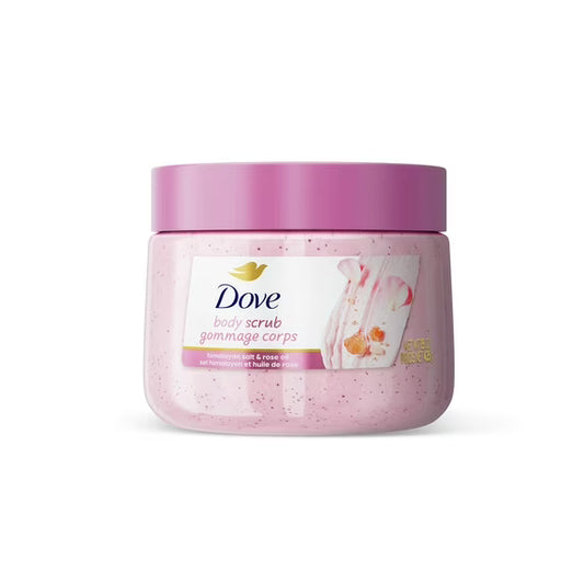 Dove Himalayan Salt & Rose Oil Exfoliating Body Scrub - 15oz | Discover skin care, face cream, lip gloss, sunscreen, and korean skin care products at Sapphire Beauty Booth— a trusted cosmetic shop near me and makeup store near me.