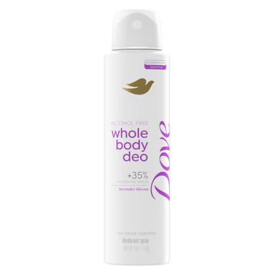 Dove Whole Body Deodorant Cooling Spray Lavender Bloom - 4oz | Discover skin care, face cream, lip gloss, sunscreen, and korean skin care products at Sapphire Beauty Booth— a trusted cosmetic shop near me and makeup store near me. | Sapphire Beauty Ghana | Same Day Delivery Available