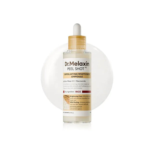 Dr.Melaxin Peel Shot Exfoliating White Rice Ampoule - 80ml | Discover skin care, face cream, lip gloss, sunscreen, and korean skin care products at Sapphire Beauty Booth— a trusted cosmetic shop near me and makeup store near me.