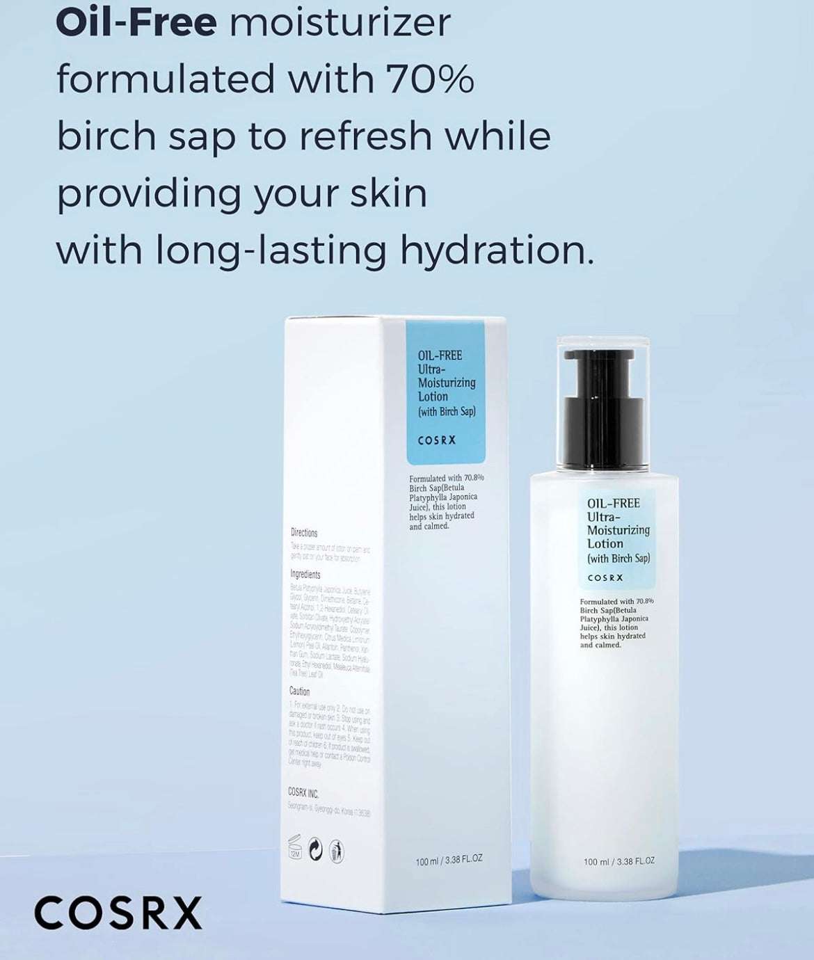 Cosrx Oil-Free Ultra-Moisturizing Lotion - 100ml - Sapphire Beauty Booth