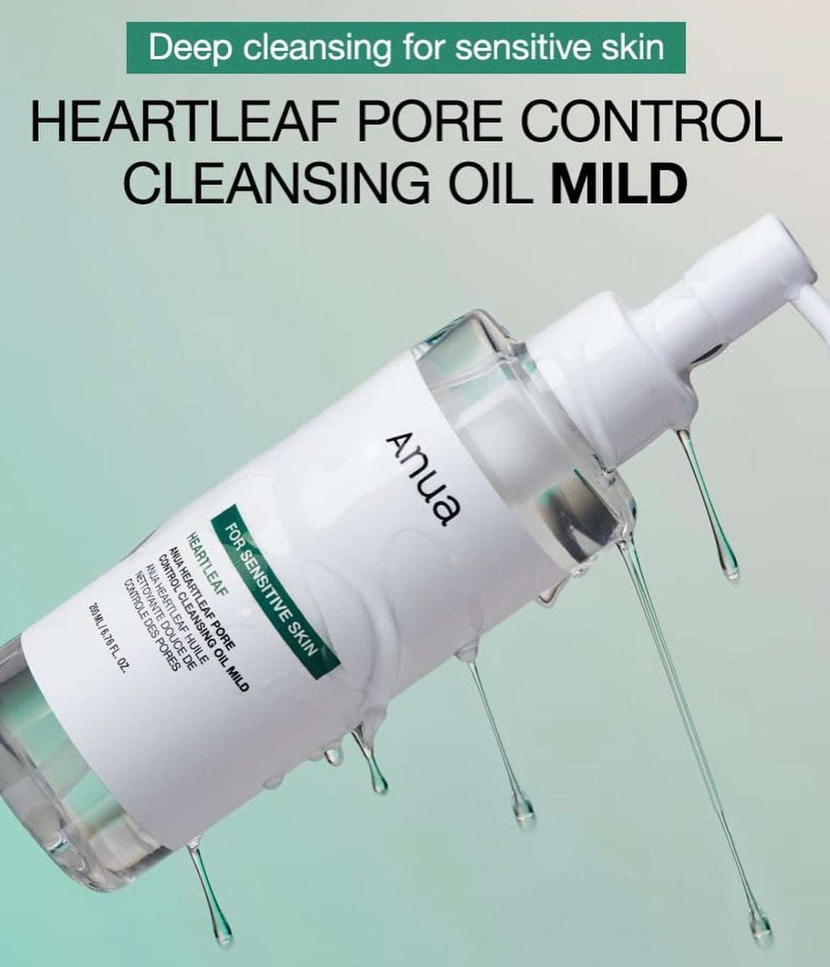 Anua Heartleaf Pore Control Cleansing Oil Mild - 200ml - Sapphire Beauty Booth