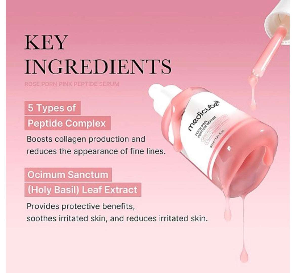 Medicube PDRN Pink Peptide Serum - 30ml - Sapphire Beauty Booth