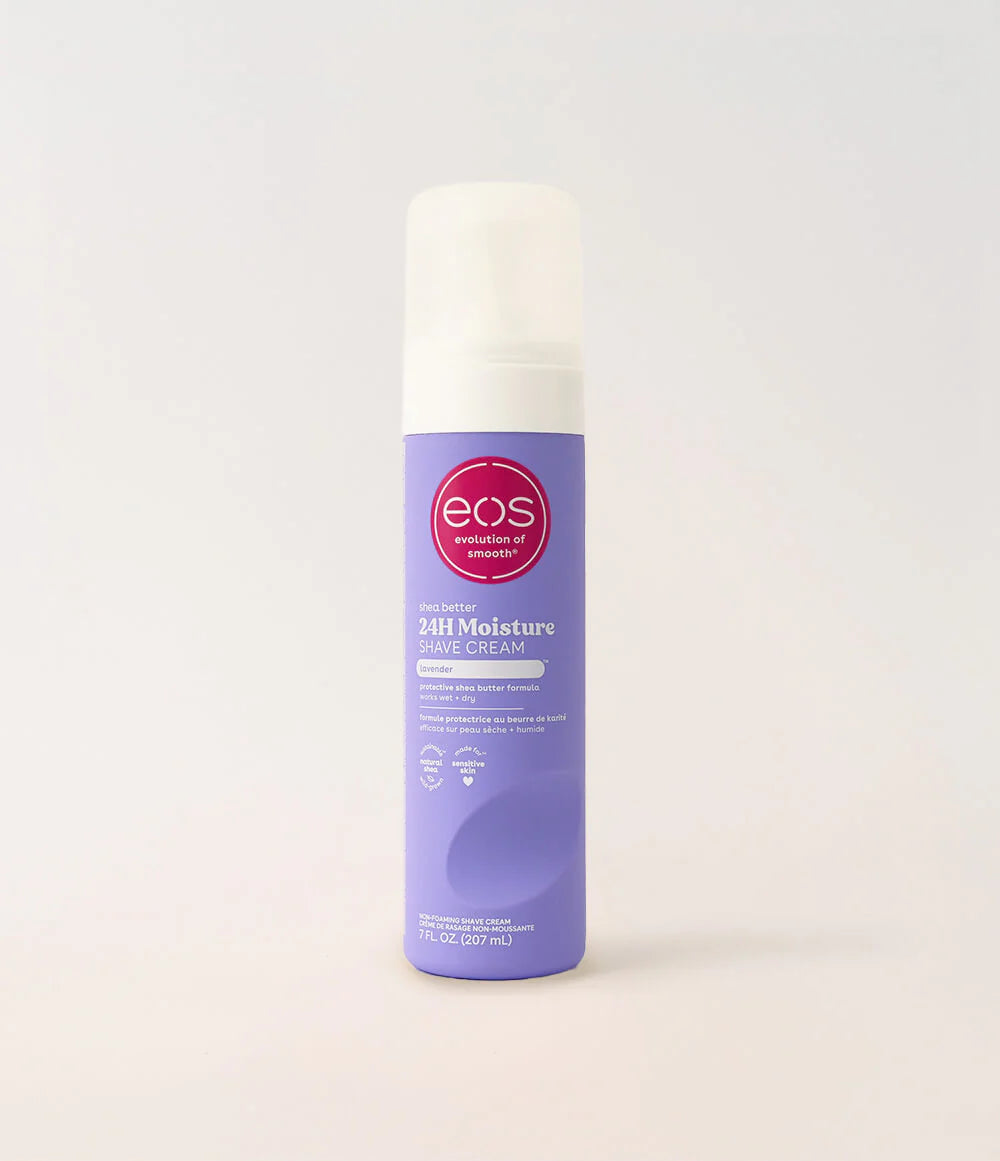 EOS Lavender Shave Cream - 207 ml | Discover skin care, face cream, lip gloss, sunscreen, and korean skin care products at Sapphire Beauty Booth— a trusted cosmetic shop near me and makeup store near me.