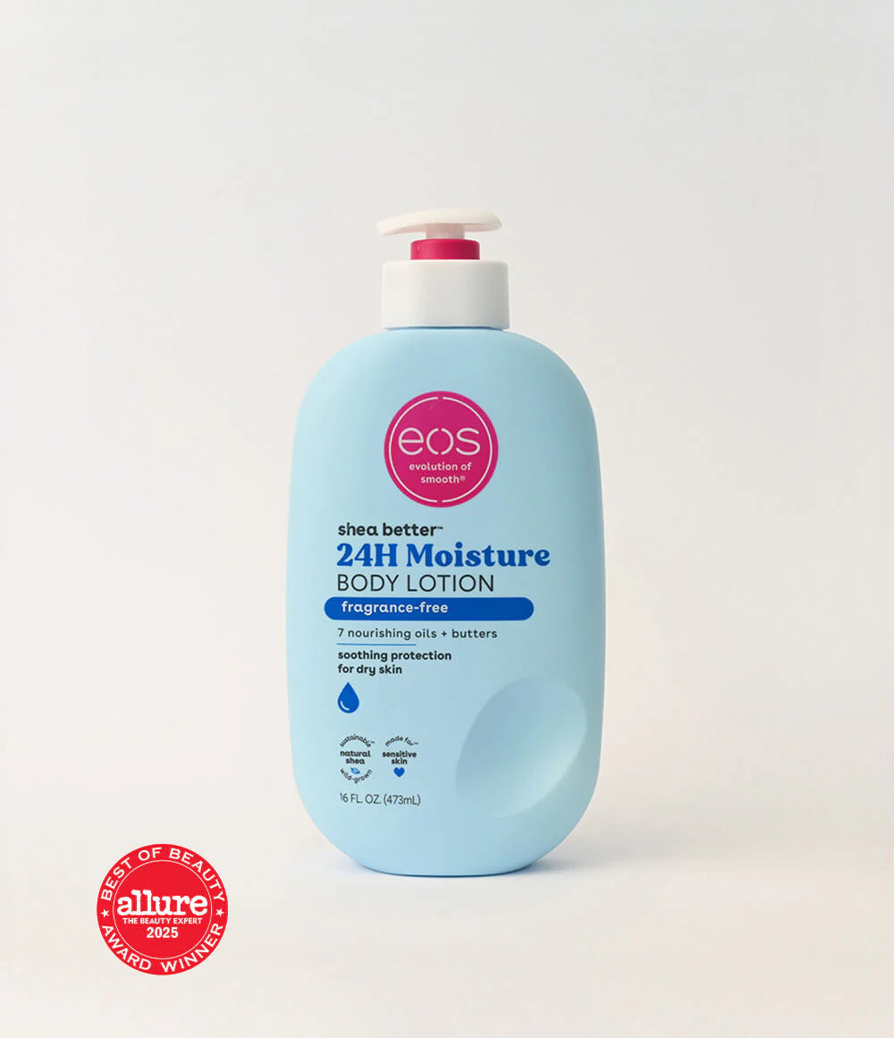 EOS Shea Better Fragrance-Free Body Lotion - 473 ml | Discover skin care, face cream, lip gloss, sunscreen, and korean skin care products at Sapphire Beauty Booth— a trusted cosmetic shop near me and makeup store near me.
