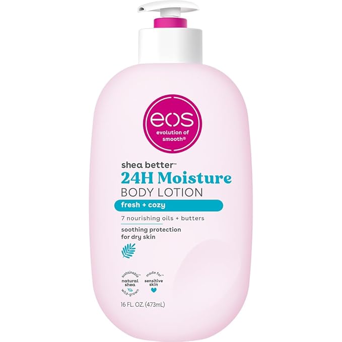 EOS Shea Better Fresh and Cozy Lotion - 473 ml | Discover skin care, face cream, lip gloss, sunscreen, and korean skin care products at Sapphire Beauty Booth— a trusted cosmetic shop near me and makeup store near me. | Sapphire Beauty Ghana
