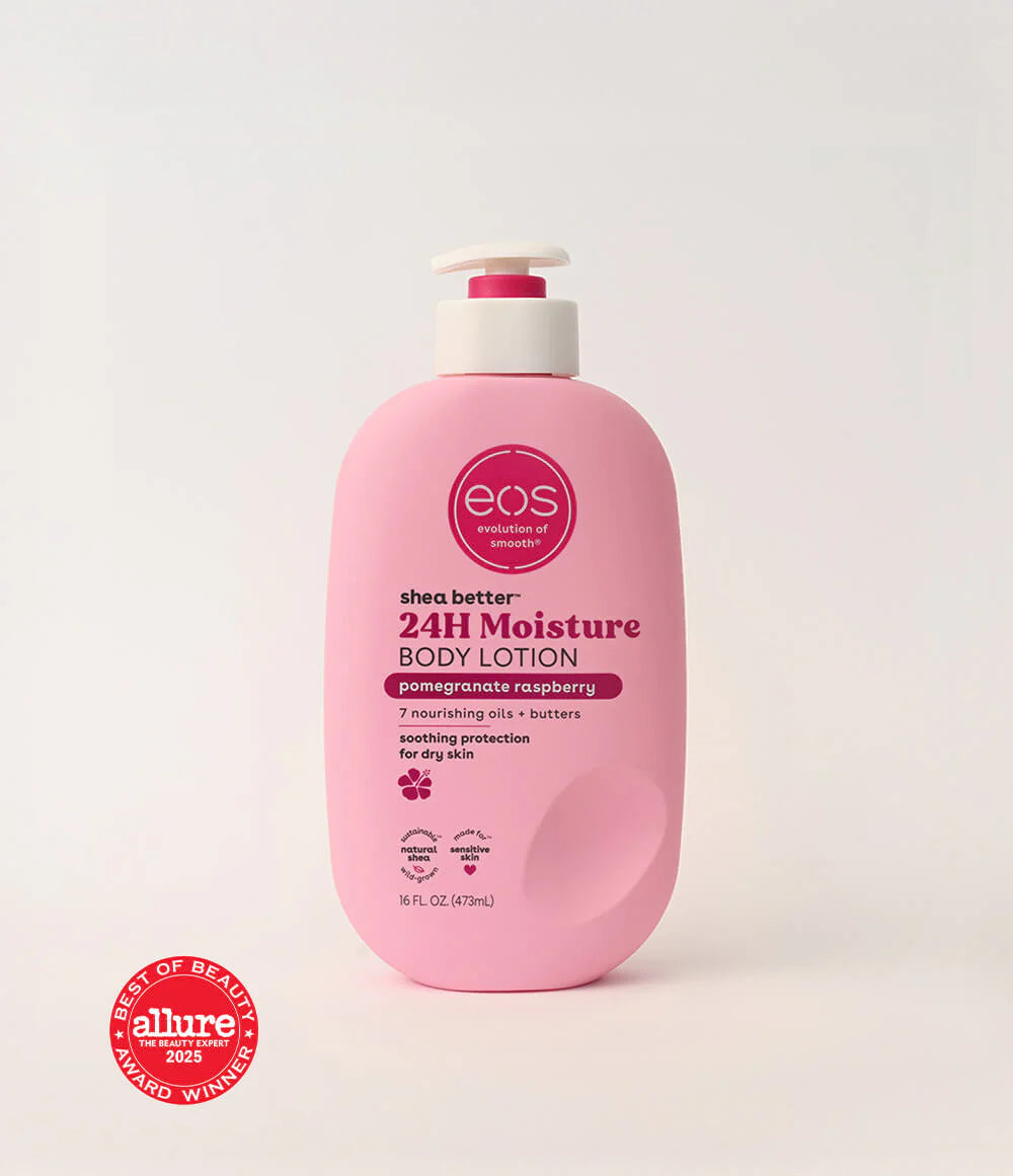 EOS Shea Better Pomegranate Raspberry Body Lotion - 473 ml | Discover skin care, face cream, lip gloss, sunscreen, and korean skin care products at Sapphire Beauty Booth— a trusted cosmetic shop near me and makeup store near me.