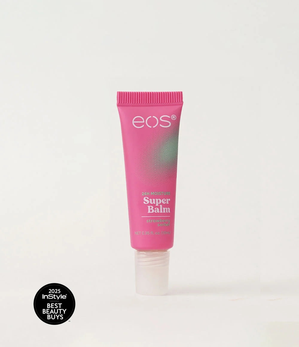 EOS Strawberry Sorbet Super Balm - 10ml | Discover skin care, face cream, lip gloss, sunscreen, and korean skin care products at Sapphire Beauty Booth— a trusted cosmetic shop near me and makeup store near me. | Sapphire Beauty Ghana | Same Day Delivery Available