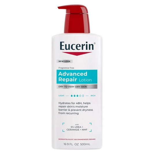 Eucerin Advanced Repair Cream - 500 ml | Discover skin care, face cream, lip gloss, sunscreen, and korean skin care products at Sapphire Beauty Booth— a trusted cosmetic shop near me and makeup store near me. | Sapphire Beauty Ghana | Same Day Delivery Available