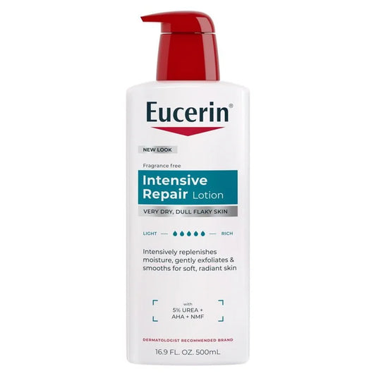 Eucerin Intensive Repair Lotion - 500ml | Discover skin care, face cream, lip gloss, sunscreen, and korean skin care products at Sapphire Beauty Booth— a trusted cosmetic shop near me and makeup store near me.