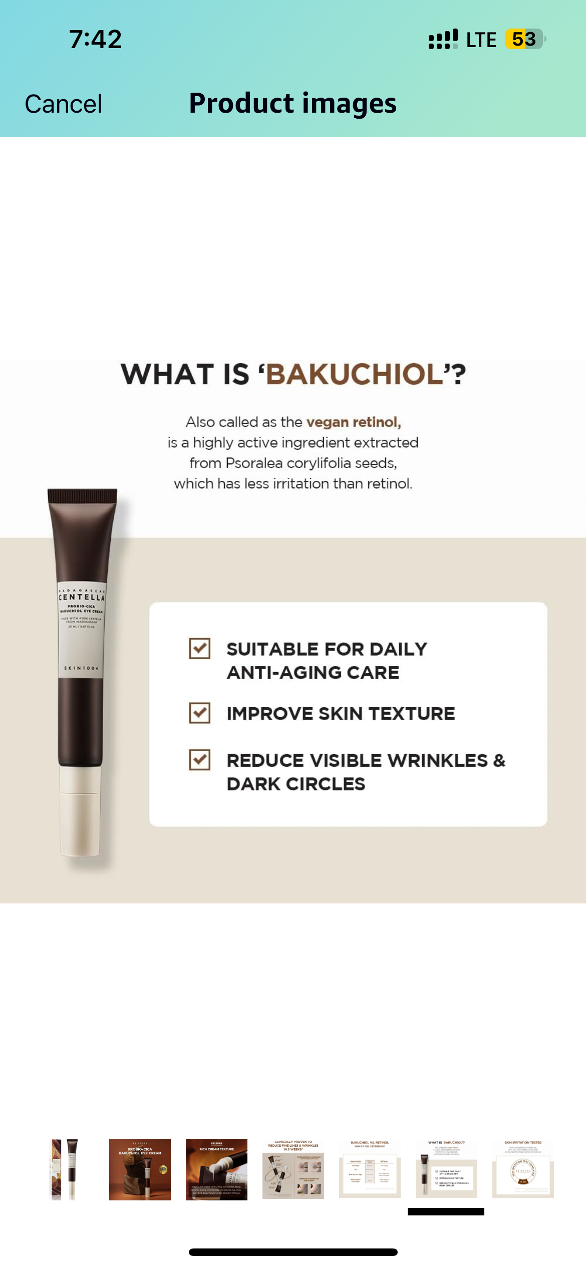 Skin1004 Probio-Cica Bakuchiol Eye Cream - 20ml