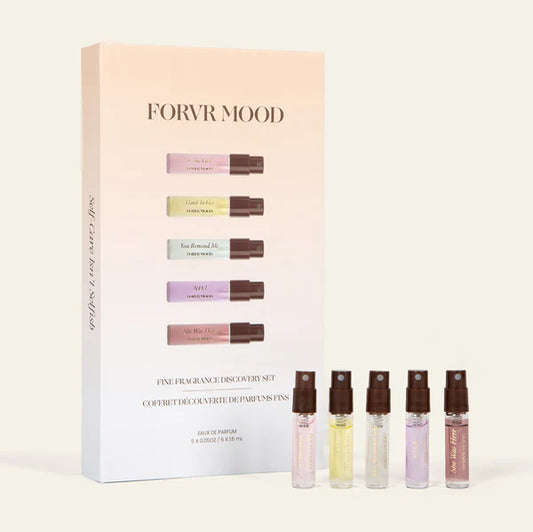 FORVR MOOD Perfume Discovery Set | Discover skin care, face cream, lip gloss, sunscreen, and korean skin care products at Sapphire Beauty Booth— a trusted cosmetic shop near me and makeup store near me. | Sapphire Beauty Ghana
