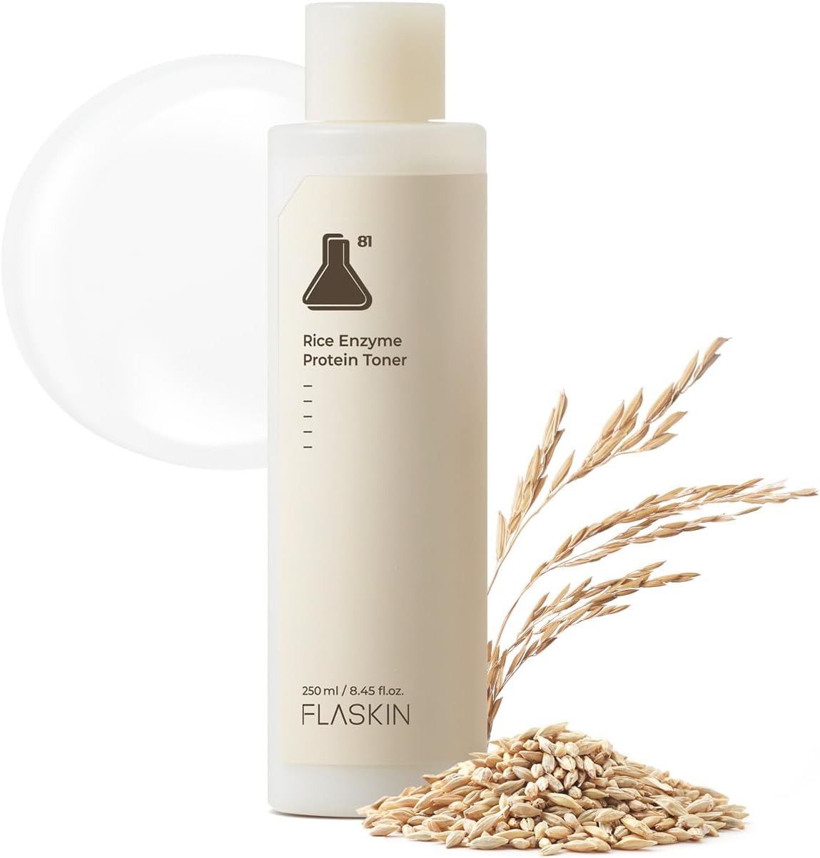 Flaskin Rice Enzyme Protein Toner - 250ml | Discover skin care, face cream, lip gloss, sunscreen, and korean skin care products at Sapphire Beauty Booth— a trusted cosmetic shop near me and makeup store near me. | Sapphire Beauty Ghana
