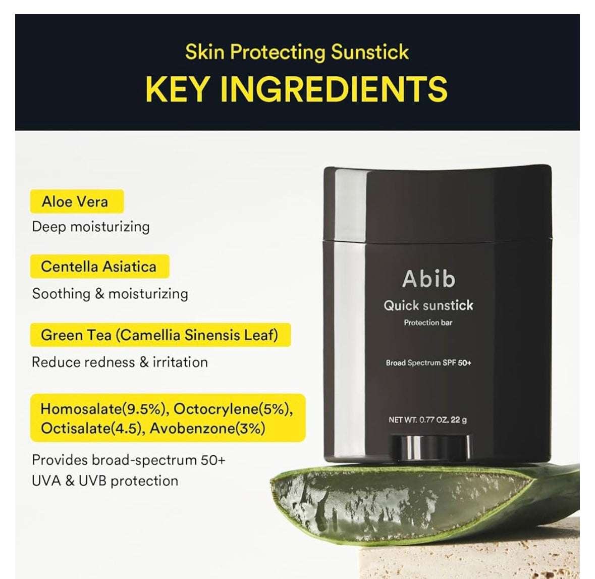 Abib Quick Sunstick Protection Bar SPF50++++ - 23g - Sapphire Beauty Booth