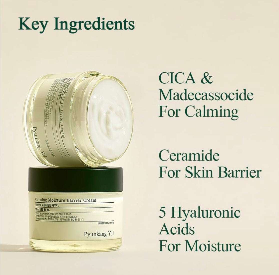Pyunkang Yul Calming Moisture Barrier Cream - 50ml - Sapphire Beauty Booth