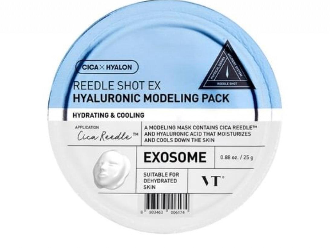 VT Cosmetics - Reedle Shot EX Hyaruronic Modeling Pack - 1 each - Brightening Moisture Gel Cream, Anti-Blemish Body Lotion, skin moisturizer, dark spot correcting serum, needly daily toner pad, oil cleansers, moisturizing sunscreen, hand cream - Sapphire Beauty Booth
