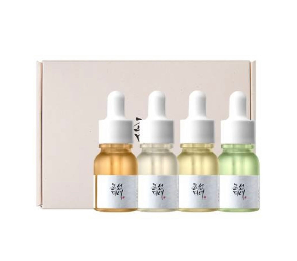 Beauty of Joseon Hanbang Serum Discovery Kit - 10ml x 4 - Brightening Moisture Gel Cream, Anti-Blemish Body Lotion, skin moisturizer, dark spot correcting serum, needly daily toner pad, oil cleansers, moisturizing sunscreen, hand cream - Sapphire Beauty Booth