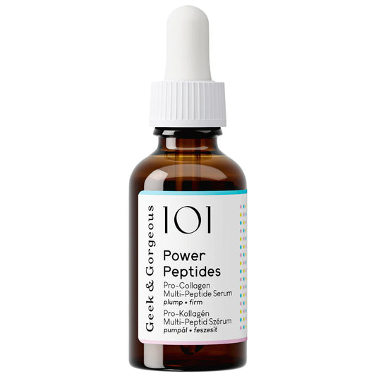 Geek & Gorgeous 101 Power Peptides Serum - 30ml | Discover skin care, face cream, lip gloss, sunscreen, and korean skin care products at Sapphire Beauty Booth— a trusted cosmetic shop near me and makeup store near me.
