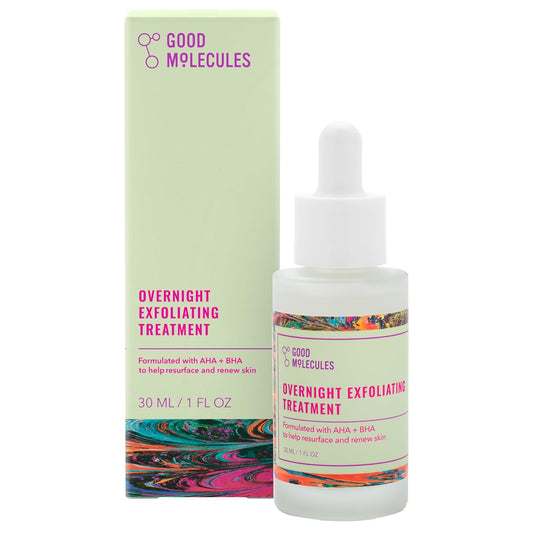 Good Molecules Overnight Exfoliating Treatment - 30ml | Discover skin care, face cream, lip gloss, sunscreen, and korean skin care products at Sapphire Beauty Booth— a trusted cosmetic shop near me and makeup store near me. | Sapphire Beauty Ghana
