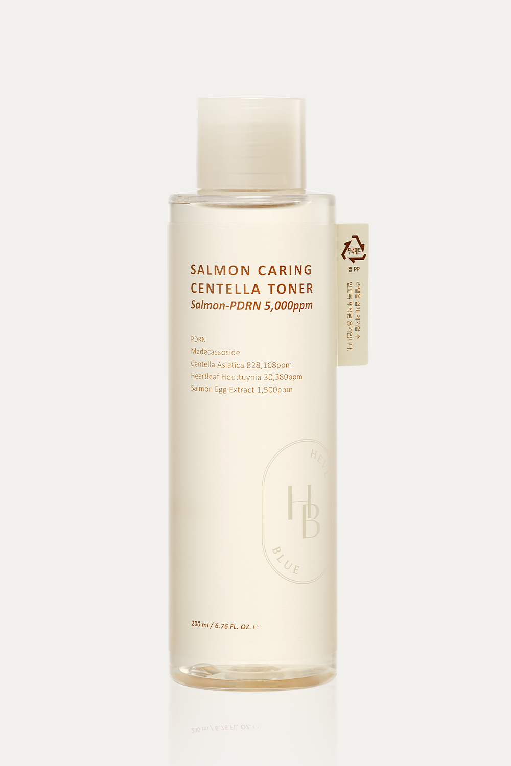 HEVEBLUE Salmon Caring Centella Toner - 200ml | Discover skin care, face cream, lip gloss, sunscreen, and korean skin care products at Sapphire Beauty Booth— a trusted cosmetic shop near me and makeup store near me.