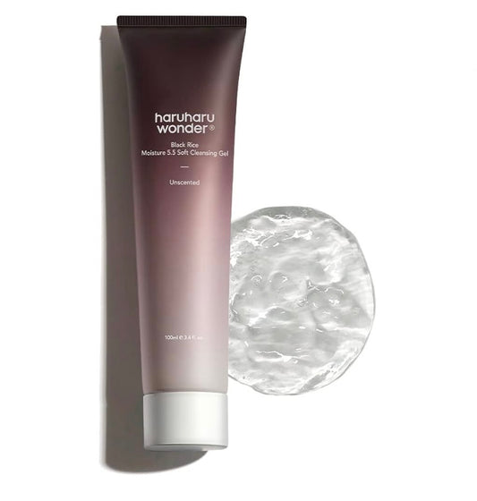 Haruharu Wonder - Black Rice Moisture 5.5 Soft Cleansing Gel - 100ml | Discover skin care, face cream, lip gloss, sunscreen, and korean skin care products at Sapphire Beauty Booth— a trusted cosmetic shop near me and makeup store near me.