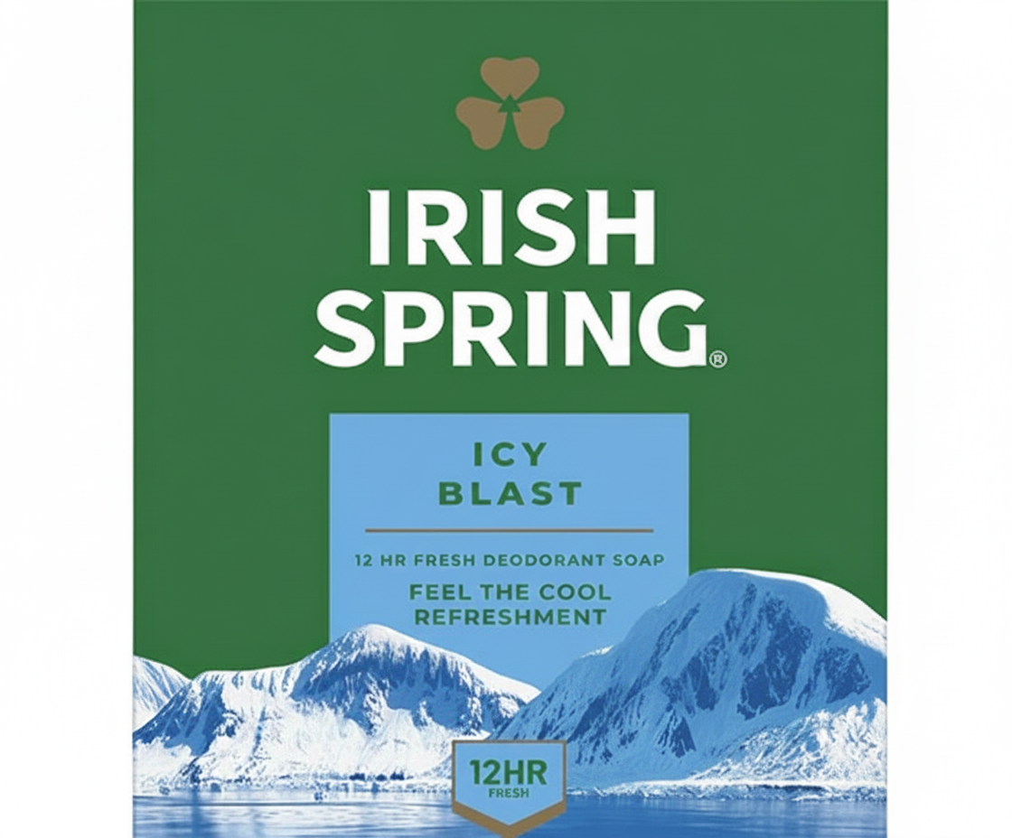 Irish Spring Icy Blast Bar Soap | Discover skin care, face cream, lip gloss, sunscreen, and korean skin care products at Sapphire Beauty Booth— a trusted cosmetic shop near me and makeup store near me.