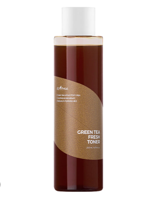 Isntree Green Tea Fresh Toner - 200ml | Discover skin care, face cream, lip gloss, sunscreen, and korean skin care products at Sapphire Beauty Booth— a trusted cosmetic shop near me and makeup store near me.