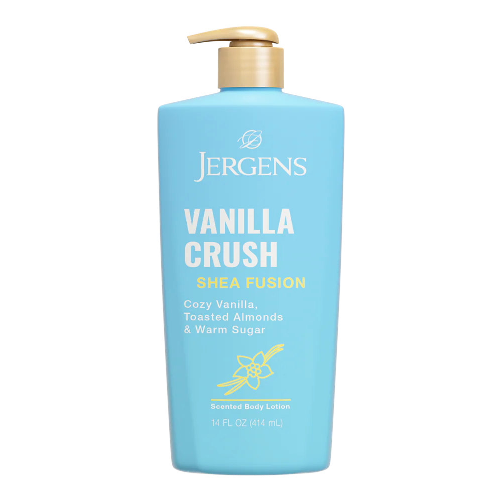 Jergens Vanilla Crush Shea Fusion Body Lotion - 414 ml | Discover skin care, face cream, lip gloss, sunscreen, and korean skin care products at Sapphire Beauty Booth— a trusted cosmetic shop near me and makeup store near me.