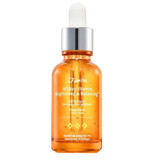 Jumiso All Day Vitamin Serum, Brightening & Balancing Facial Serum - 30ml | Discover skin care, face cream, lip gloss, sunscreen, and korean skin care products at Sapphire Beauty Booth— a trusted cosmetic shop near me and makeup store near me.