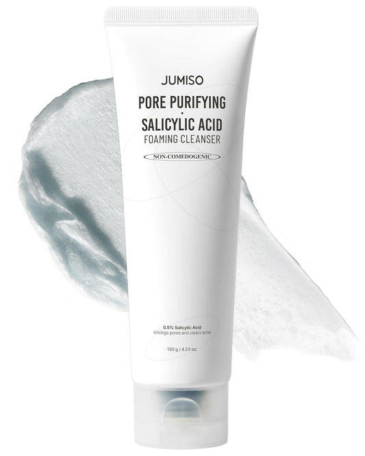 Jumiso Pore Purifying Salicylic Acid Foaming Cleanser - 120g | Discover skin care, face cream, lip gloss, sunscreen, and korean skin care products at Sapphire Beauty Booth— a trusted cosmetic shop near me and makeup store near me. | Sapphire Beauty Ghana
