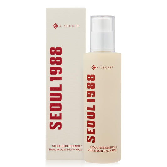 Ksecret Seoul 1988 Essence : Snail Mucin 97% + Rice - 100ml | Discover skin care, face cream, lip gloss, sunscreen, and korean skin care products at Sapphire Beauty Booth— a trusted cosmetic shop near me and makeup store near me.
