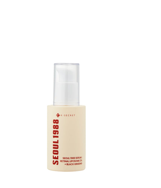 Ksecret Seoul 1988 Serum : Retinal Liposome 2% + Black Ginseng - 30ml | Discover skin care, face cream, lip gloss, sunscreen, and korean skin care products at Sapphire Beauty Booth— a trusted cosmetic shop near me and makeup store near me.