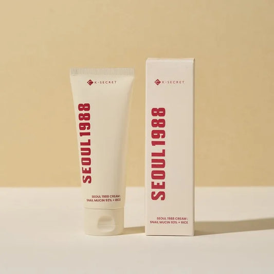 Ksecret Seoul 1988 Snail Mucin 93% + Rice Cream - 100ml | Discover skin care, face cream, lip gloss, sunscreen, and korean skin care products at Sapphire Beauty Booth— a trusted cosmetic shop near me and makeup store near me.
