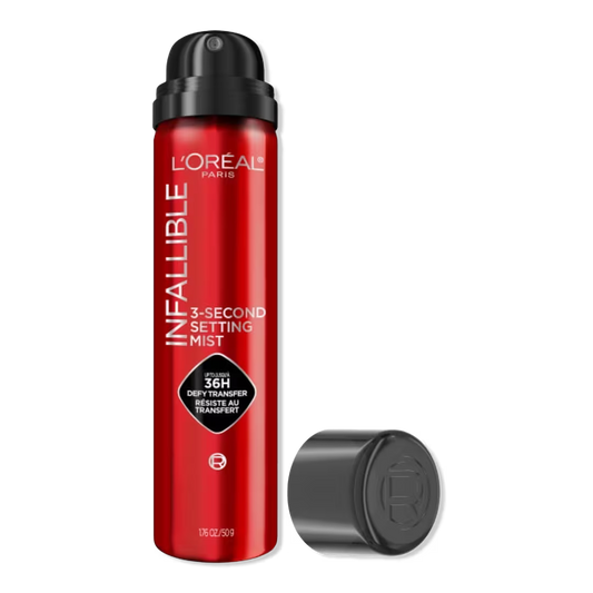 L'Oréal Infallible 3-Second Setting Mist Spray - 1.76oz | Discover skin care, face cream, lip gloss, sunscreen, and korean skin care products at Sapphire Beauty Booth— a trusted cosmetic shop near me and makeup store near me.